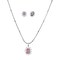 Classic Necklace with Rhodium Plating Pendant Set Jewelry Traditional Jewelry Matte Gold Necklace South Indian Jewelry Adjustable Slider Pendant Necklace for Weddings